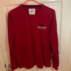 Hollister Red Long Sleeve size medium
